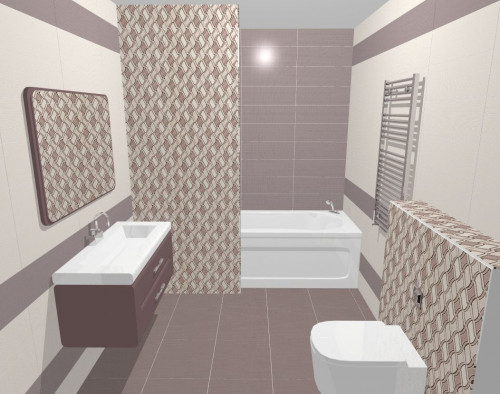 Современный стиль в интерьере просторной ванной: кремовый и бежевый