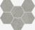 Italon Terraviva Mosaico Hexagon Grey 25х29 Мозаика