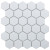 Starmosaic Geometry Hexagon Small White Matt 26,5x27,8 (чип 51x59 мм) мозаика керамическая