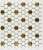 Bonaparte Babylon Gold matt 26x30x6 (чип 23x26 мм) Керамогранитная мозаика