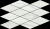 Italon Charme Advance Mosaico Diamond Platinum White 28х48 Мозаика