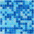 Bonaparte Aqua 100 32,7x32,7x4 (чип 20x20 мм) Мозаика стеклянная на бумаге