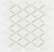 Bonaparte Melany White Glossy 26,4x28x6 (чип 48x86 мм) Керамогранитная мозаика