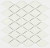 Bonaparte Melany White Glossy 26,4x28x6 (чип 48x86 мм) Керамогранитная мозаика
