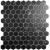 Vidrepur Hex Supreme Marquina 30,7x31,7 (чип 35x35 мм) мозаика стеклянная