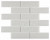 Bonaparte Rumba White 30x30 (чип 48x148 мм) Мозаика стеклянная