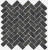 Italon Room Stone Mosaico Cross Black 31,5х29,7 Мозаика