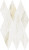 Italon Stellaris Carrara Ivory Mosaico Diamond 28x48 Мозаика
