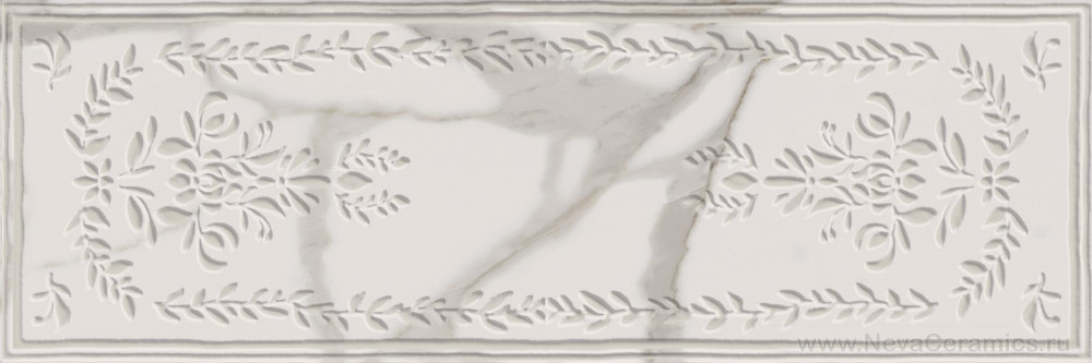 Фото плитки ITALON Charme Evo Wall Project : Italon Charme Evo Inserto Beauty Calacatta 25х75 Декор, 75x25 в интерьере