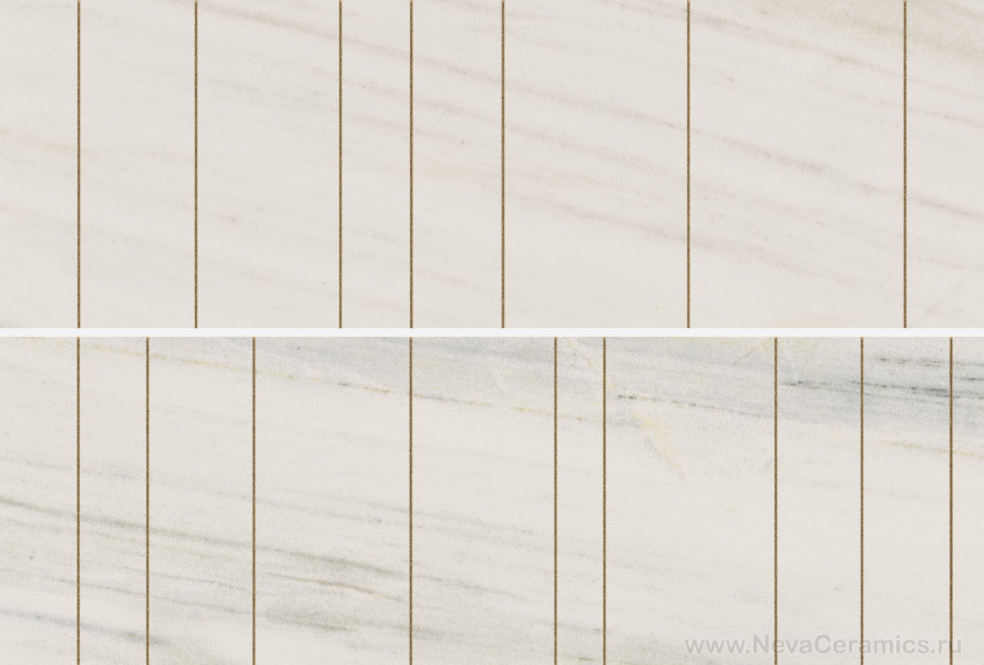 Фото плитки ITALON Charme Extra Wall Project : Italon Charme Extra Inserto Golden Line Lasa 25х75 Декор, 75x25 в интерьере