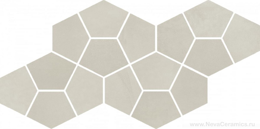 Фото плитки ITALON Continuum : Italon Continuum Pure Mosaico Prism 20,5x41,3 Мозаика, 41.3x20.5 в интерьере