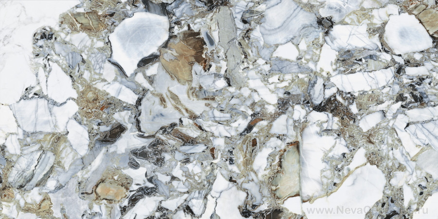 Фото плитки VITRA CityMarble : Vitra CityMarble Амазония Мультиколор R9 Lapp. 60x120 Керамогранит, 120x60 в интерьере