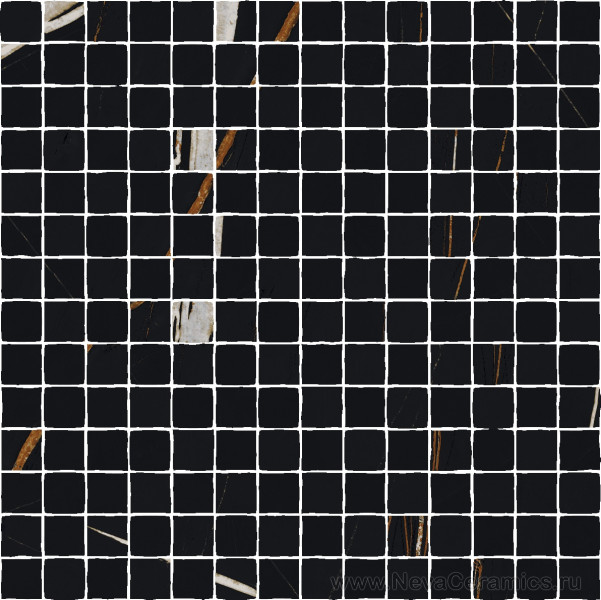 Фото плитки ITALON Charme Deluxe Floor Project : Italon Charme Deluxe Split Mosaico Sahara Noir 30х30 Мозаика, 30x30 в интерьере