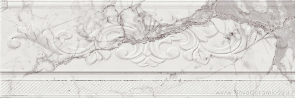 Фото плитки ITALON Charme Evo Wall Project : Italon Charme Evo Inserto Arty Calacatta 25х75 Декор, 75x25 в интерьере