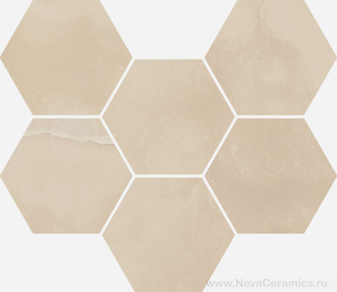 Фото плитки ITALON Charme Evo Floor Project : Italon Charme Evo Mosaico Hexagon Onyx 25х29 Мозаика, 29x25 в интерьере