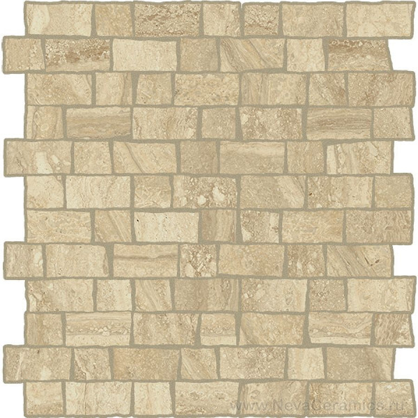 Фото плитки ITALON Charme Advance Floor Project : Italon Charme Advance Mosaico Travertino Romano Raw. 30х30 Мозаика, 30x30 в интерьере