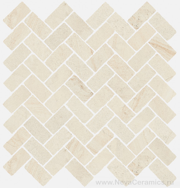 Фото плитки ITALON Room Floor Project : Italon Room Stone Mosaico Cross White 31,5х29,7 Мозаика, 31.5x29.7 в интерьере