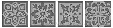 Фото плитки ITALON Charme Evo Floor Project : Italon Charme Evo Tozzetto Lady Silver 7,2x7,2 Вставка, 7.2x7.2 в интерьере