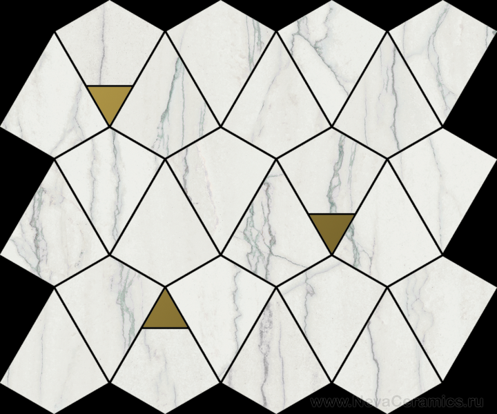 Фото плитки ITALON Charme Advance Wall Project : Italon Charme Advance Mosaico Chic Platinum White 25,8х32,8 Мозаика, 30x25.8 в интерьере