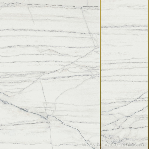 Фото плитки ITALON Charme Advance Floor Project : Italon Charme Advance Luxuri Line Platinum White 60х60 Декор, 60x60 в интерьере