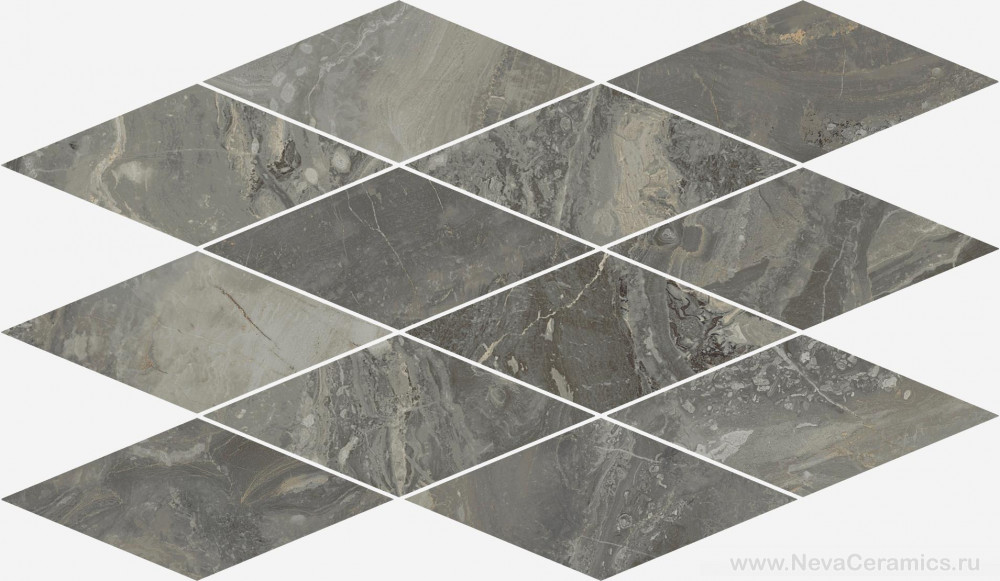 Фото плитки ITALON Charme Deluxe Floor Project : Italon Charme Deluxe Diamond Grigio Orobico 28х48 Декор, 48x28 в интерьере