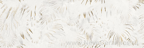 Фото плитки Azteca Macchia Vecchia : Azteca Macchia Vecchia Decor Palm R90 White Matt 30x90 Плитка настенная, 90x30 в интерьере