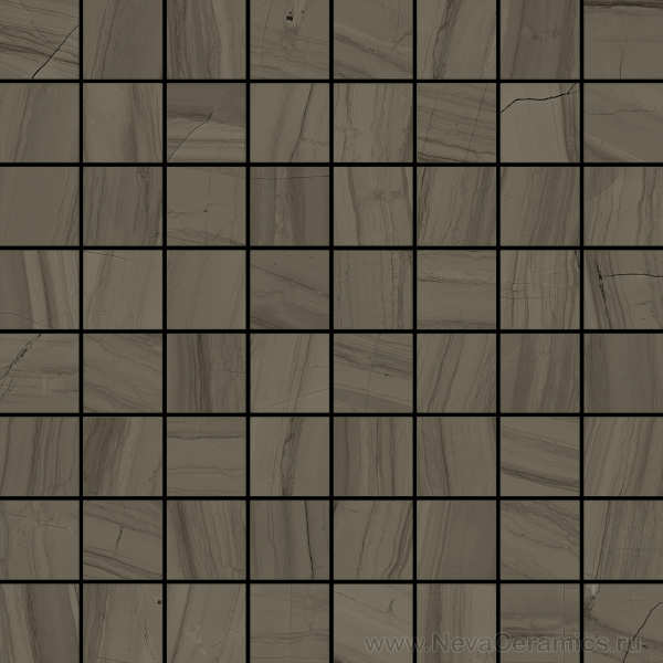 Фото плитки ITALON Charme Advance Floor Project : Italon Charme Advance Mosaico Elegant Brown Lux 29,2х29,2 Мозаика, 29.2x29.2 в интерьере