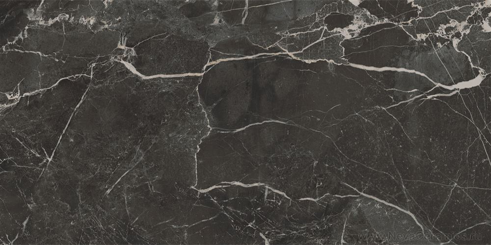 Фото плитки VITRA Marmori : Vitra Marmori Сан Лорен Черный Pol. 60x120 Керамогранит, 120x60 в интерьере