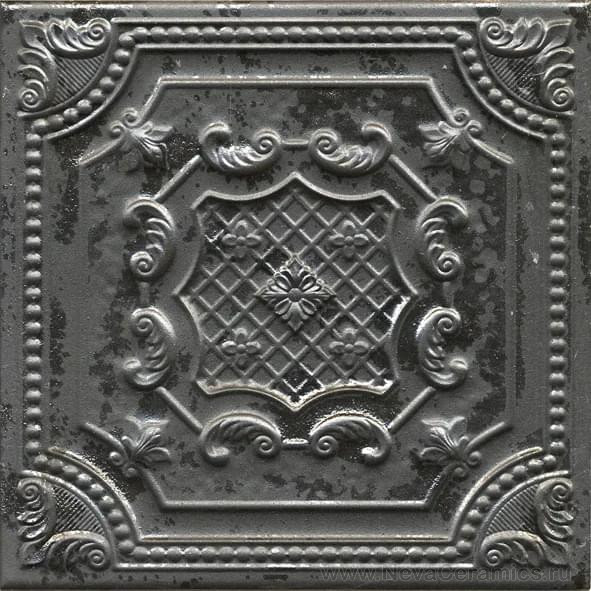 Фото плитки Aparici Gatsby : Aparici Gatsby Lead Tin (Mix 5) Matt 20х20 Декор, 20x20 в интерьере