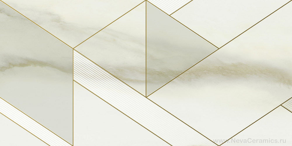 Фото плитки ITALON Charme Advance Wall Project : Italon Charme Advance Inserto Golden Line Cremo Delicato 40х80 Декор, 80x40 в интерьере