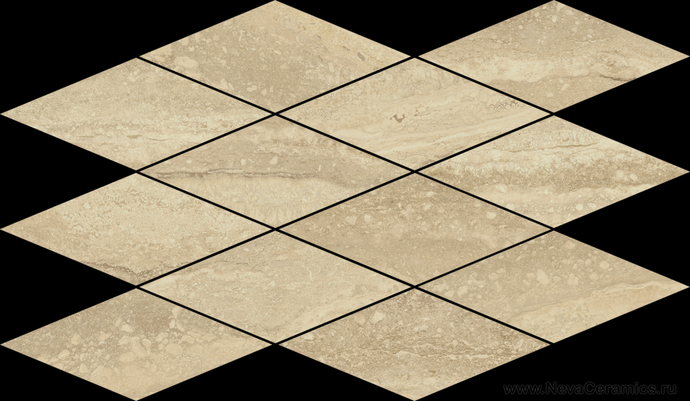 Фото плитки ITALON Charme Advance Floor Project : Italon Charme Advance Mosaico Diamond Travertino Romano 28х48 Мозаика, 48x28 в интерьере