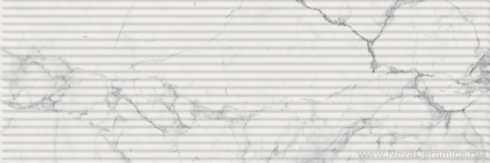 Фото плитки ITALON Charme Evo Wall Project : Italon Charme Evo Inserto Wave Statuario 25х75 Плитка настенная, 75x25 в интерьере