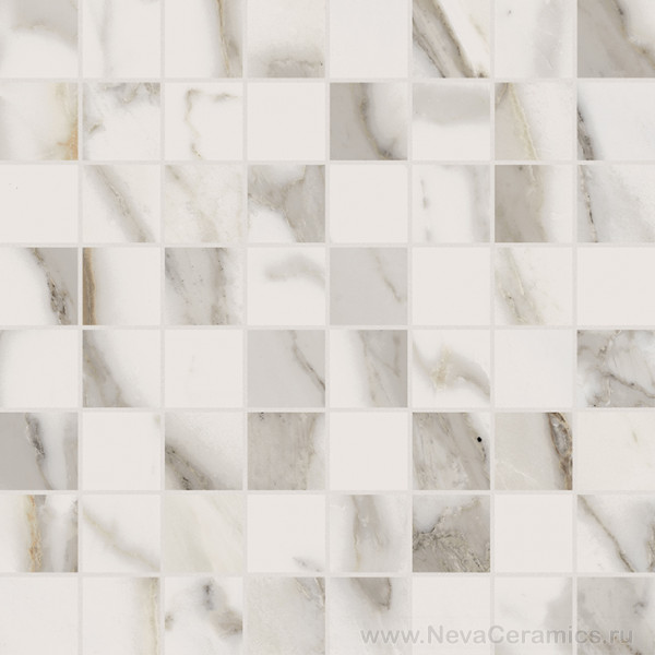 Фото плитки ITALON Charme Evo Floor Project : Italon Charme Evo Mosaico Calacatta Lux 29,2х29,2 Мозаика, 29.2x29.2 в интерьере