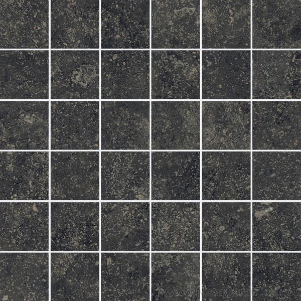 Фото плитки ITALON Room Floor Project : Italon Room Stone Mosaico Black 30х30 Мозаика, 30x30 в интерьере