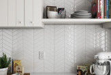 Фото плитки EQUIPE Chevron Wall в интерьере 5