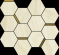 Фото товара Italon Charme Advance Mosaico Chic Alabastro White 28,3х32,8 Мозаика