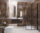 Фото плитки Emperador Brown в интерьере