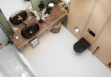 Фото плитки Alma Ceramica Twin White в интерьере 3