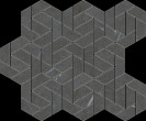 Фото товара Italon Metropolis Imperial Black Mosaico Icon 28,6x34,7 Мозаика
