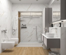 Фото плитки Laparet Venato Calacatta Gold в интерьере 3