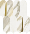 Фото товара Italon Stellaris Calacatta Gold Mosaico Elegant 32,5x36,1 Мозаика