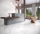 Фото плитки Laparet Venato Calacatta Gold в интерьере 1