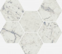 Фото товара Italon Charme Extra Hexagon Mosaico Carrara 25х29 Мозаика