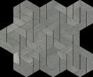 Фото товара Italon Metropolis Graphite Dark Mosaico Icon 28,6x34,7 Мозаика
