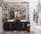 Фото плитки Laparet Electra Brown в интерьере 2
