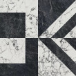 Фото товара Kerama Marazzi Бьянко Неро SG013322R Lapp. 119,5x119,5 Керамогранит