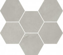 Фото товара Italon Continuum Silver Mosaico Hexagon 25x29 Мозаика