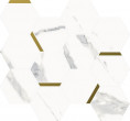 ITALON Stellaris : Italon Stellaris Statuario White Mosaico Chic 28,3x32,8 Мозаика, 32.8x28.3