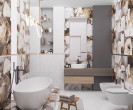 Фото плитки Laparet Sirius Gold в интерьере 4