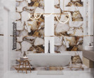 Фото плитки Laparet Sirius Gold в интерьере 3